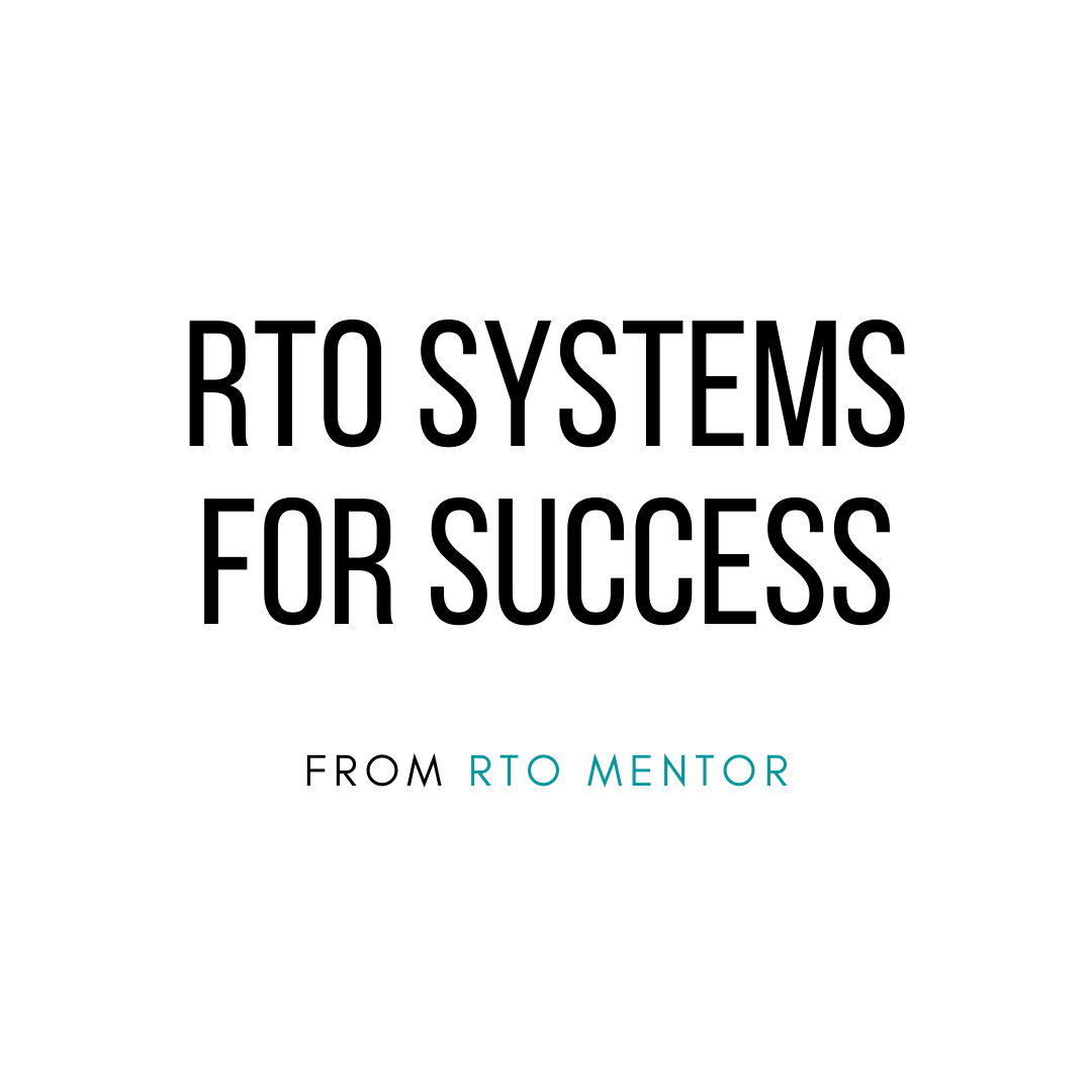 RTO Systems For Success RTO Mentor